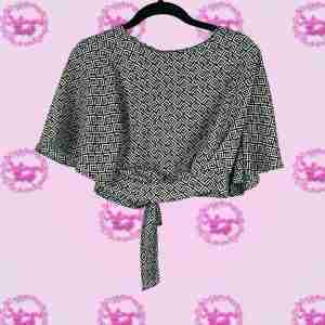 PaperMoon Open Back Slit Crop Top