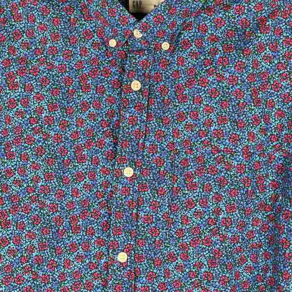 GAP Blue & Red Flower Shirt - Image 3