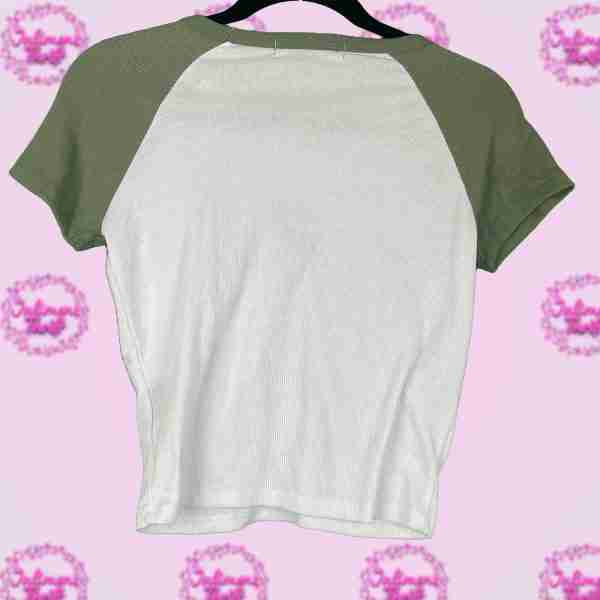 Faded Rose Mushroom Crop Top - Image 2