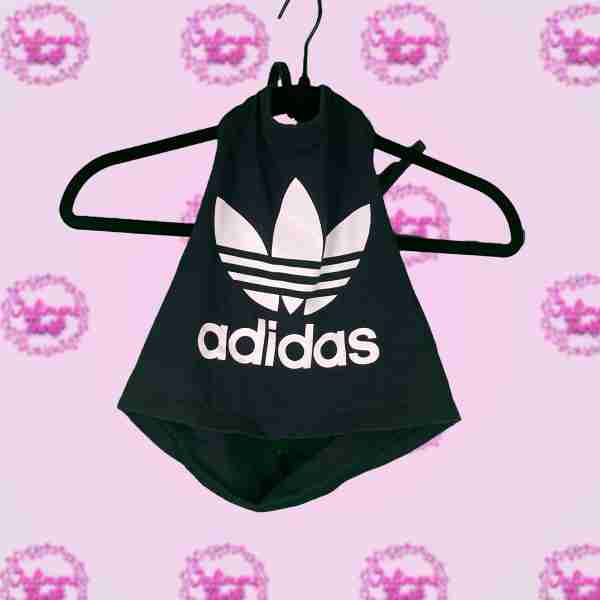 adidas Black Halter Top