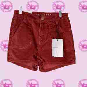Nineteen91 Red Corduroy Shorts