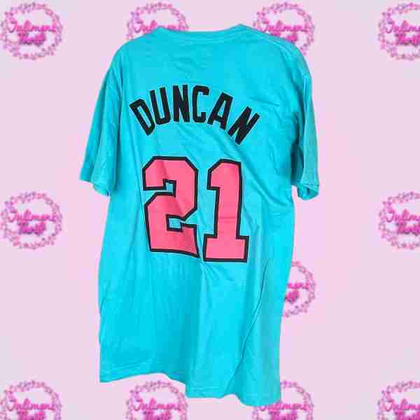 Spurs Duncan #21 T-Shirt - Image 2