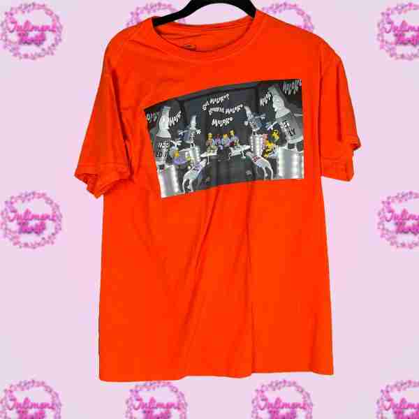 The Simpsons Orange T-shrit