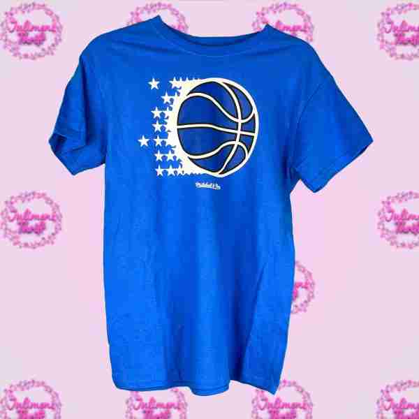 Mitchell & Ness Blue Basketball Shirt