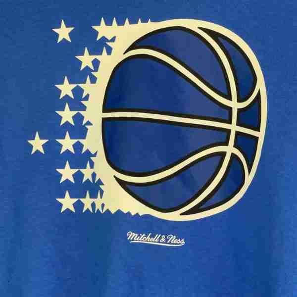 Mitchell & Ness Blue Basketball Shirt - Image 3