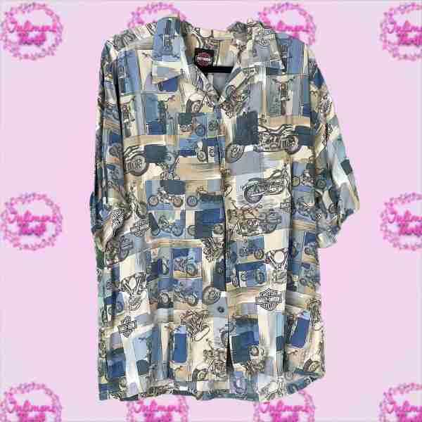 Vintage Harley Davidson Button Up Shirt