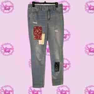 CHICOS Patch Jeans