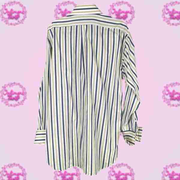 Burberry Blue + Gold Stripe Long Sleeve - Image 2
