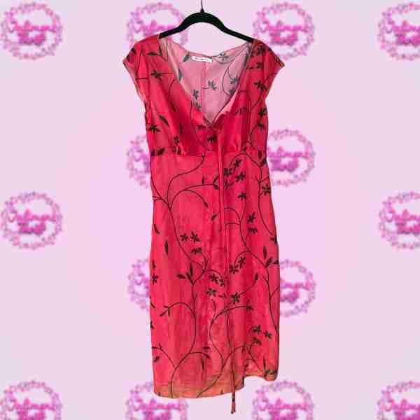 Order Plus Sheer Red Dress