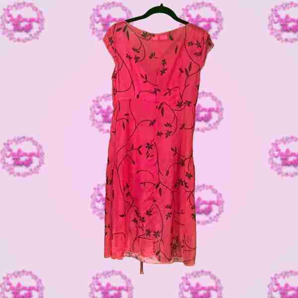 Order Plus Sheer Red Dress - Image 2