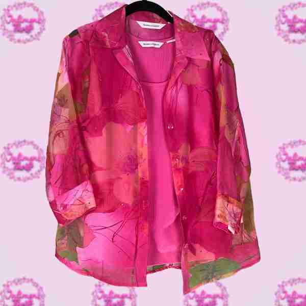 Drapers and Damons Pink Floral Set