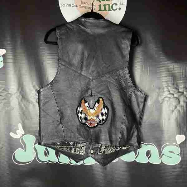 Vintage Open Road Leather Vest - Image 2
