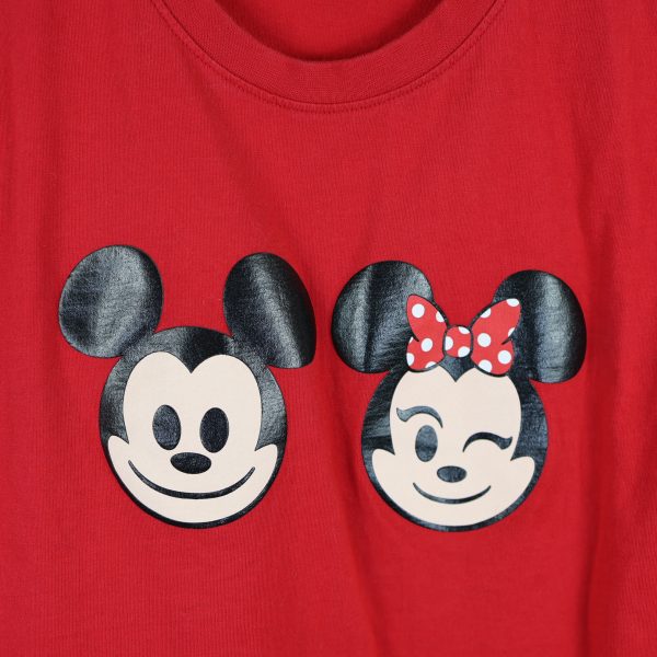 Mens Red Mickey & Minnie Shirt - Image 3