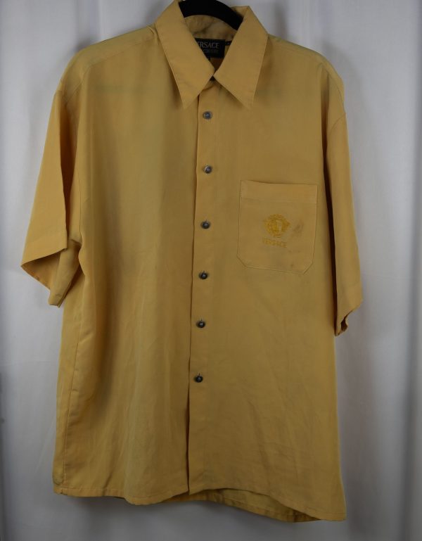 Yellow Versace Button Up