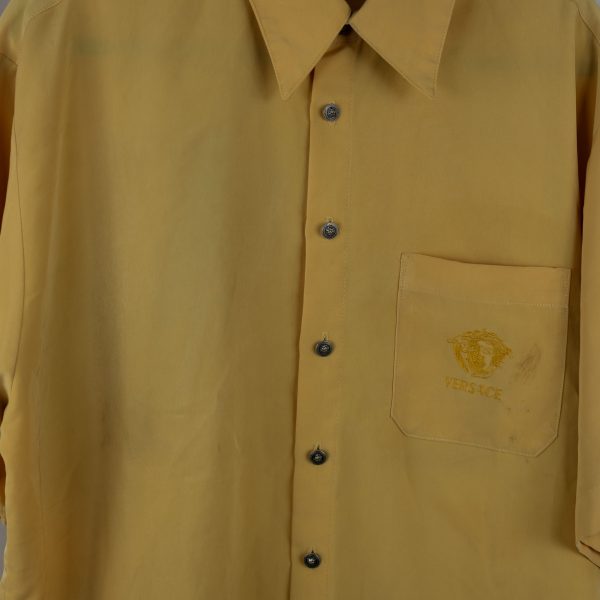 Yellow Versace Button Up - Image 5