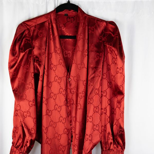 Womens Red Gucci Long Sleeve - Image 2