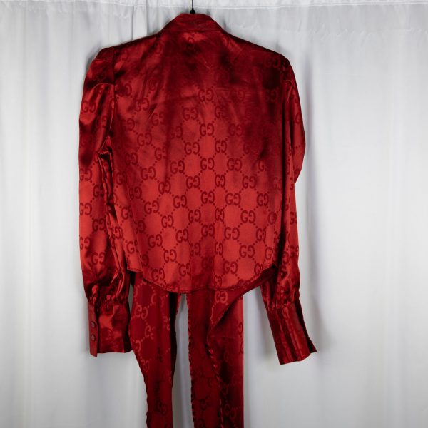 Womens Red Gucci Long Sleeve - Image 3
