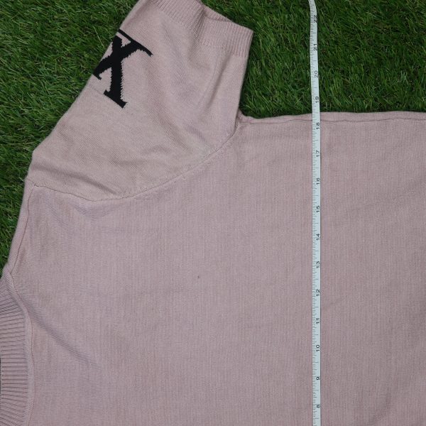 Designer-Inspired Pink Knit Top with Mickey Graphic - Image 2