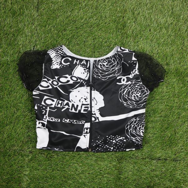 Chanel-Style Graphic Top - Image 2
