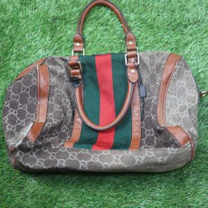 Gucci-Inspired Monogram Duffel