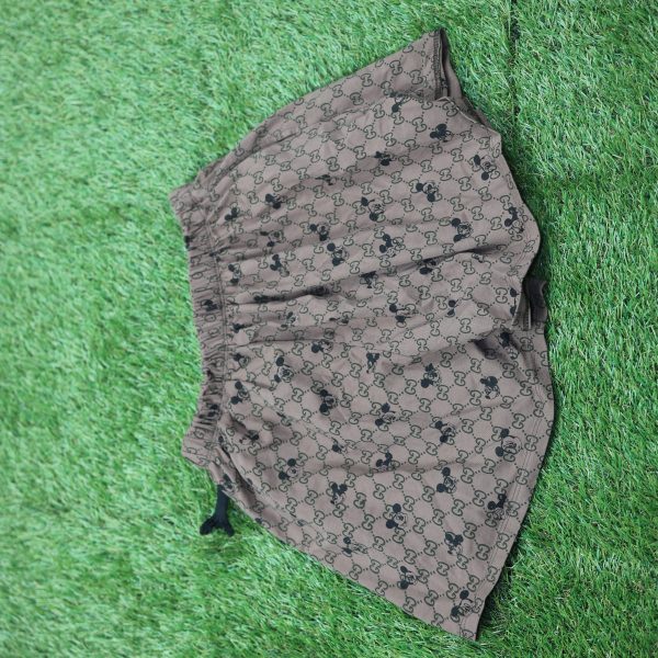 Gucci-Style Mickey Monogram Shorts - Image 2
