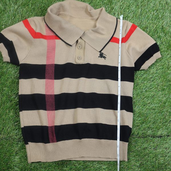 Burberry Inspired Striped Polo - Image 2