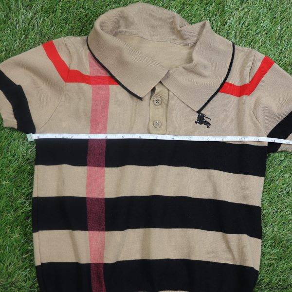 Burberry Inspired Striped Polo - Image 3