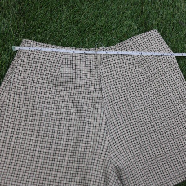 Beige Plaid Short - Image 3