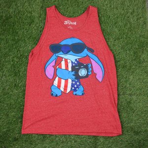 Disney Stitch Red Graphic Tank Top