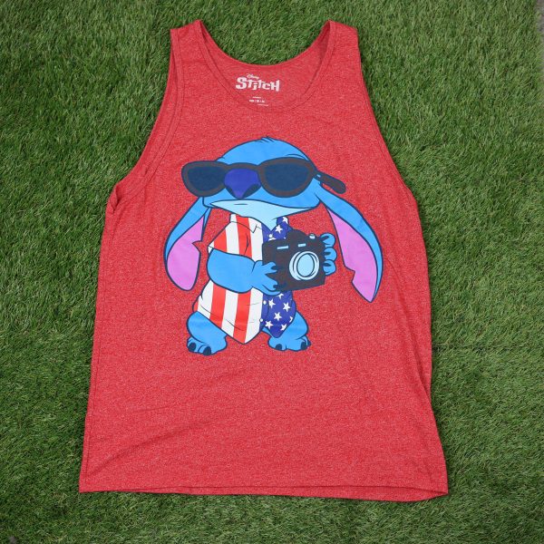 Disney Stitch Red Graphic Tank Top