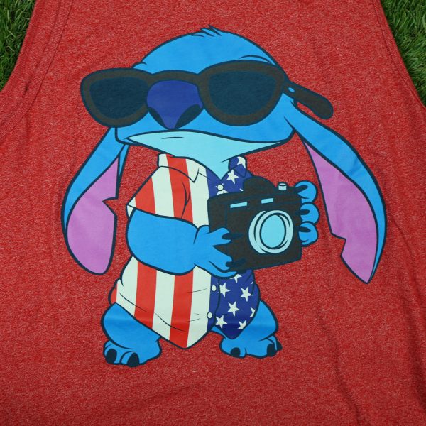 Disney Stitch Red Graphic Tank Top - Image 2