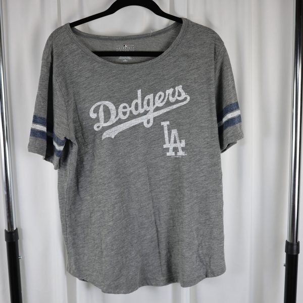 Dodgers Gray Short Sleeve T-Shirt