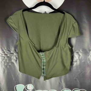 L.A Hearts Green Cropped Top